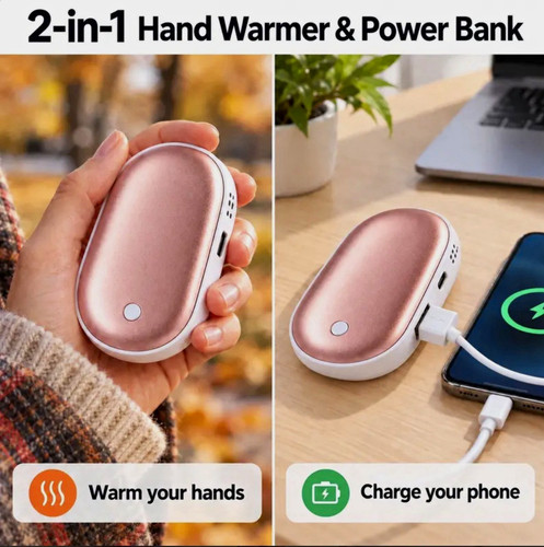 Electric hand warmer - 2-in-1,