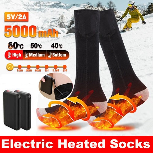 Electric heated socks - heated,