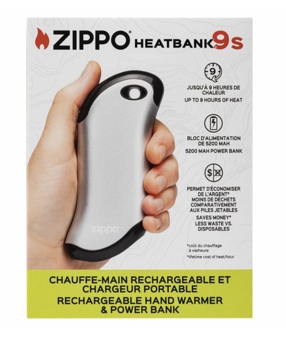 Zippo heatbank rechargeable - 9s,