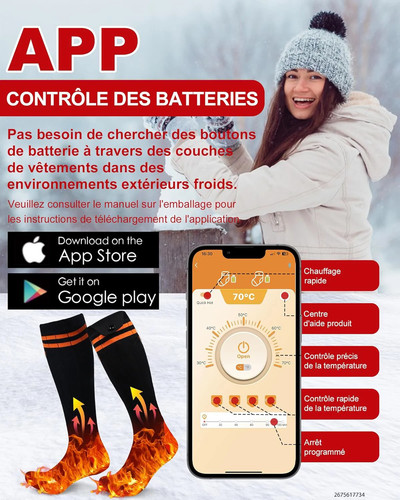 Electric heated socks - electric,