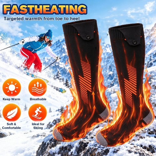Electric heated socks - heated,