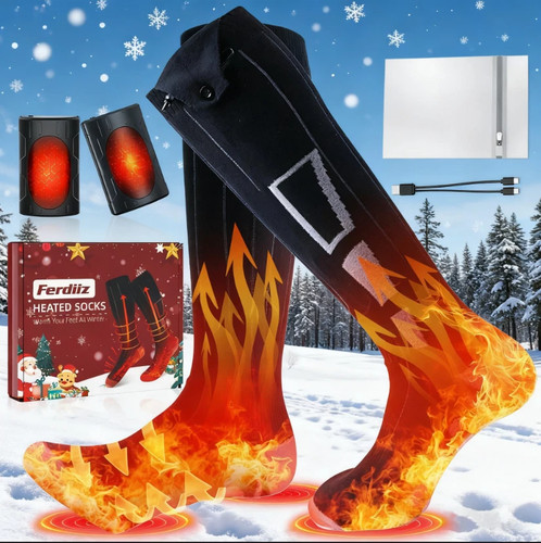 Rechargeable heated socks - rechargeable,