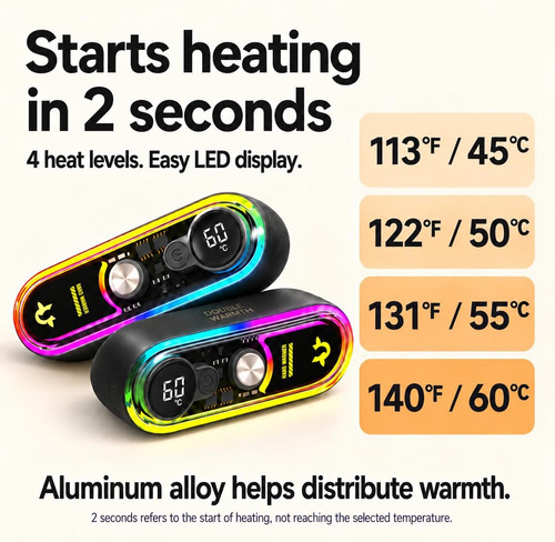 Hand warmers rechargeable - warmers, 2