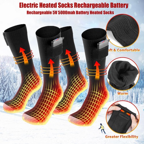 Winter electric heated - heated, socks