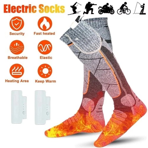 Winter electric heated socks - winter,