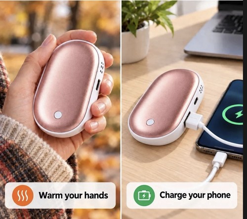 Hand warmer 1 - hand, 2-in-1