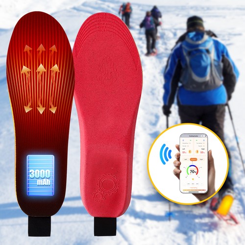 Heated insoles foot - heated,