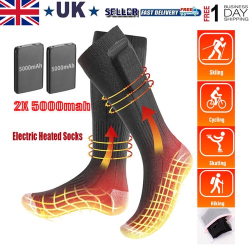 Winter electric heated socks - winter,