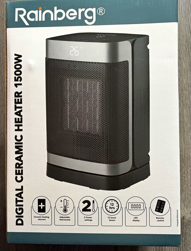 Rainberg 1500w digital - 1500w, ceramic